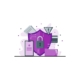 Free internet security digital vector